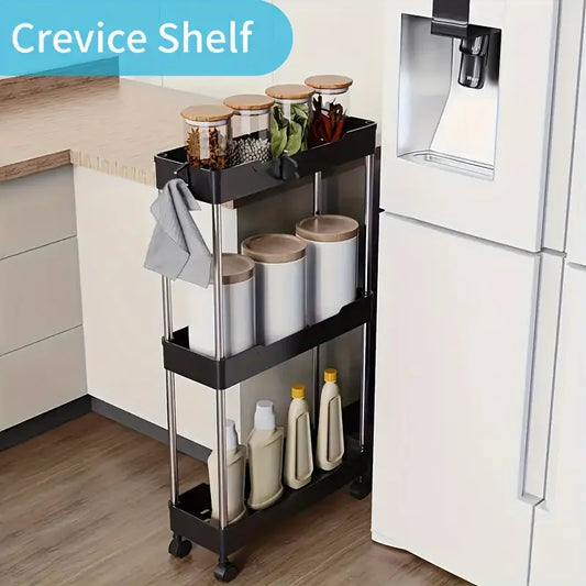 3-Layer Ultra-Thin Rolling Storage Cart