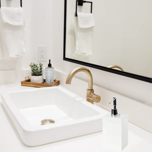 White Ceramic Lotion & Soap Dispenser