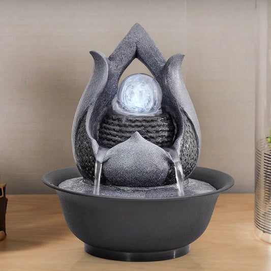 Handmade Indoor Desktop Water Fountain – Feng Shui Decor