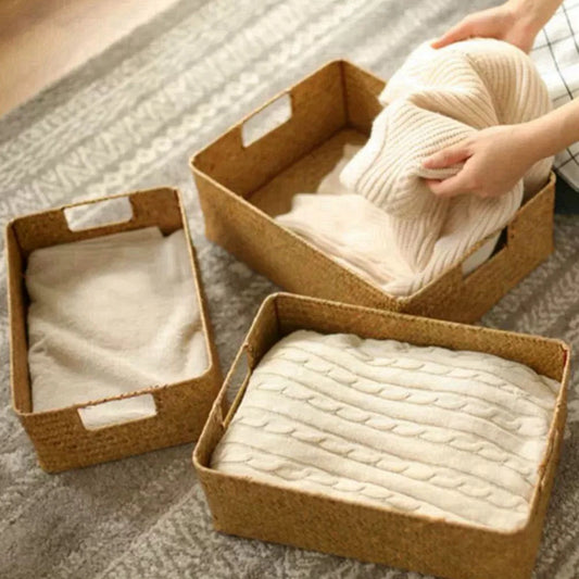 Zerolife Seagrass Woven Storage Basket