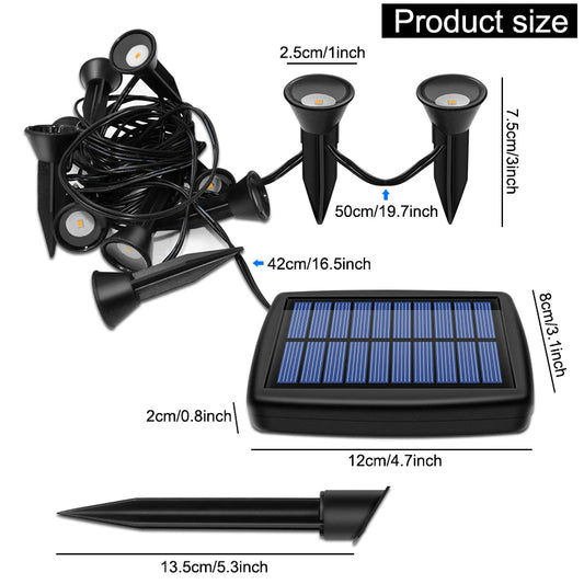 10-in-1 Solar Ground Lights