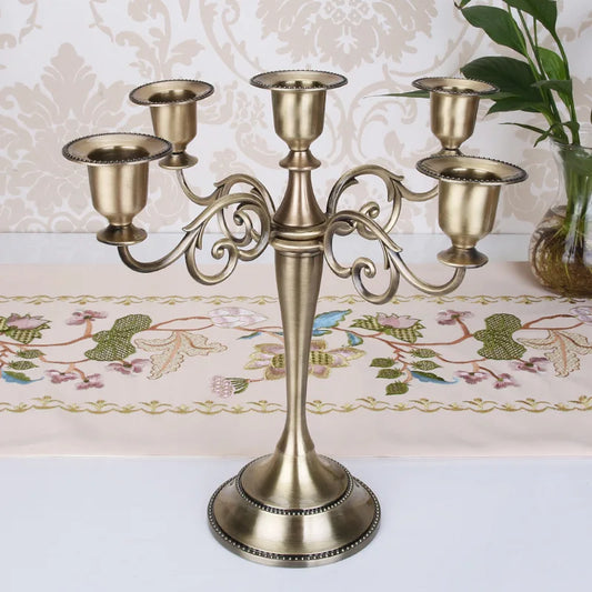 Retro 5-Arm Metal Candle Holder