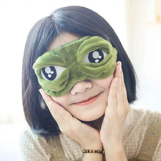 Cartoon Frog Sleep Mask