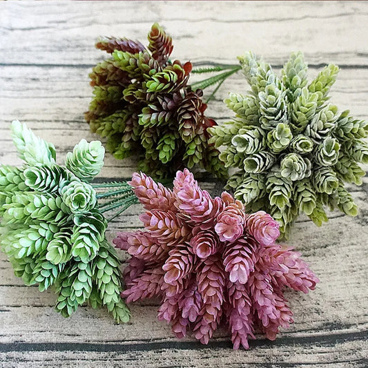 30Pcs Artificial Green Plants Bundle