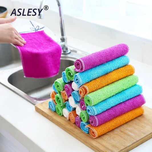 Bamboo Fiber Cleaning Cloth – Anti-Grease Kitchen Rags
