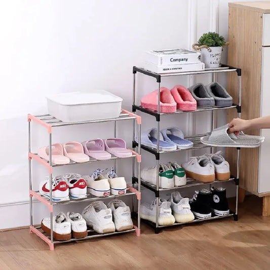 3/4-Layer Multi-Tier Shoe Rack – Space-Saving Household Shoe Organizer