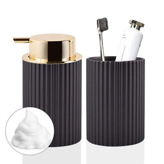 Bathroom Foaming Soap Dispenser Set