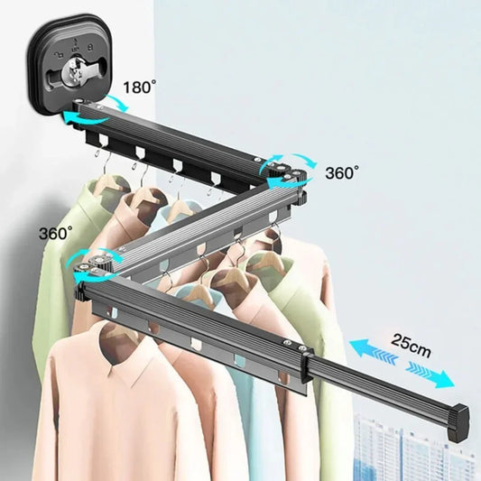 "360° Folding Wall-Mounted Clothes Drying