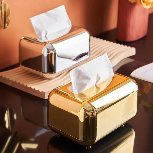 Luxury Golden Tissue Box
