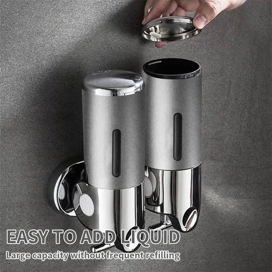 Wall-Mounted Double/Triple Soap & Shampoo Dispenser – 500ml
