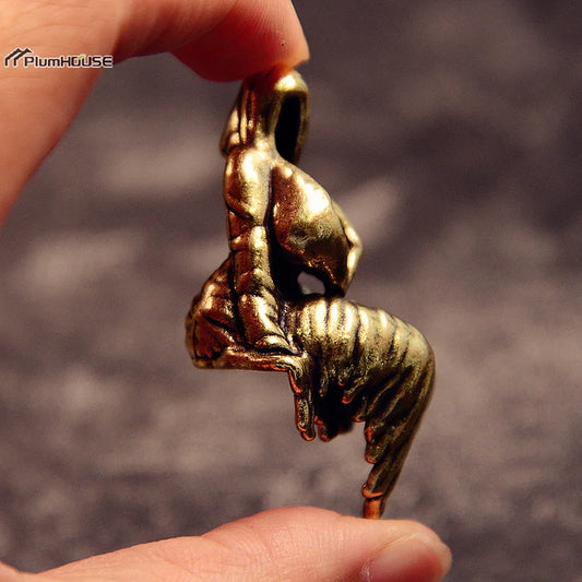 Vintage Copper Ghost Goddess Statue