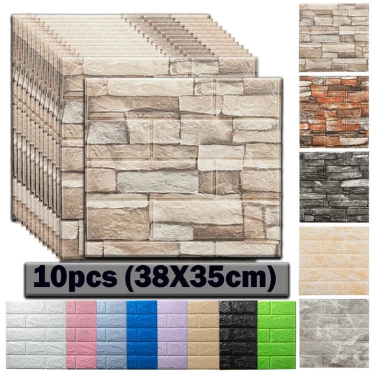 Self-Adhesive Brick Wallpaper