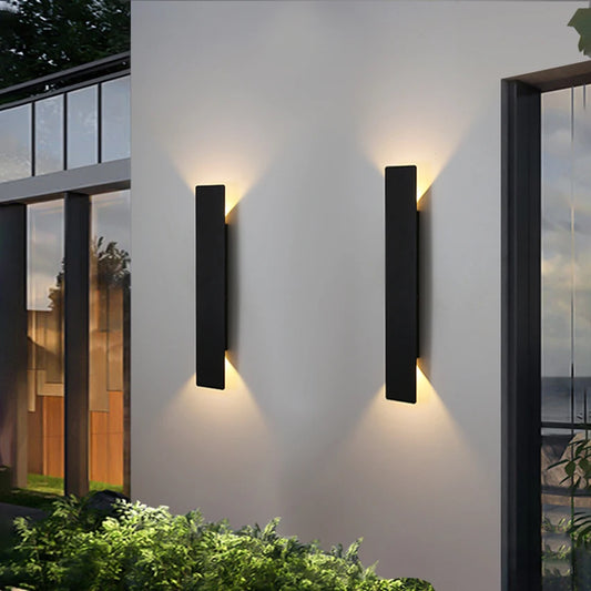 Waterproof Outdoor LED Wall Lamp – Modern Up/Down Light, IP65, 110V/220V