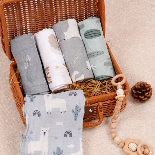 5-Piece Baby Burp Cloth Set