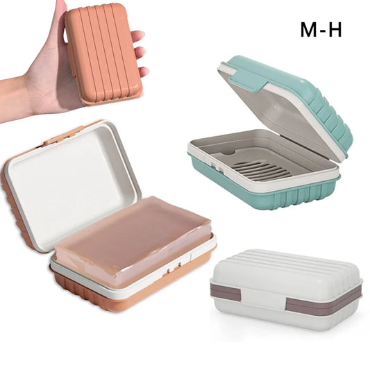 Bathroom Soap Dish with Lid – 2/3pcs Set