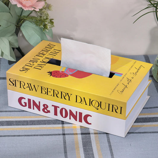 Luxury Book-Style Tissue Box – Home & Hotel Decor