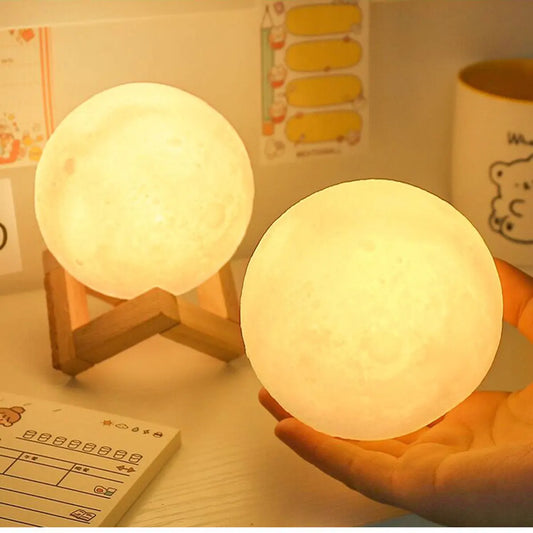 8cm Moon LED Night Light – Romantic Bedside Lamp