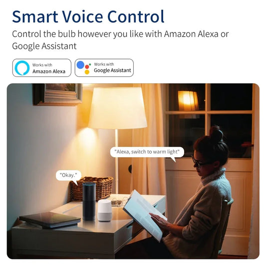 Tuya Smart WiFi E27 RGB LED Bulb 10W