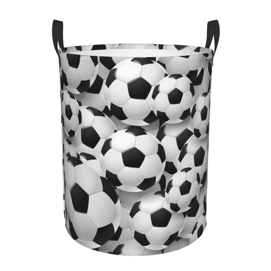 Soccerly Footbally Print Laundry Basket