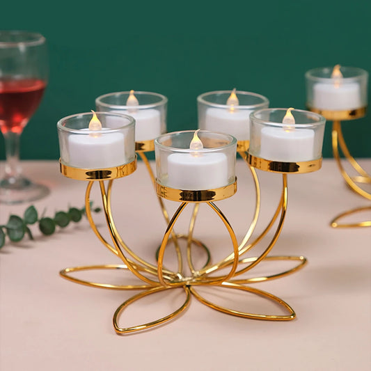 Retro Iron Metal Candlestick Holder