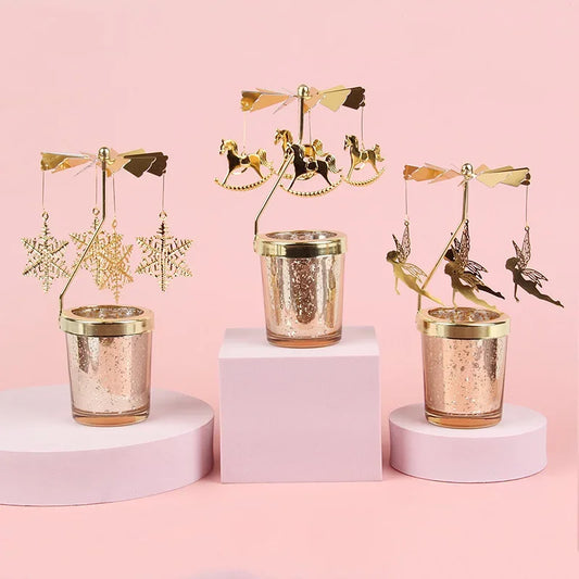 Rotating Carousel Candle Holder