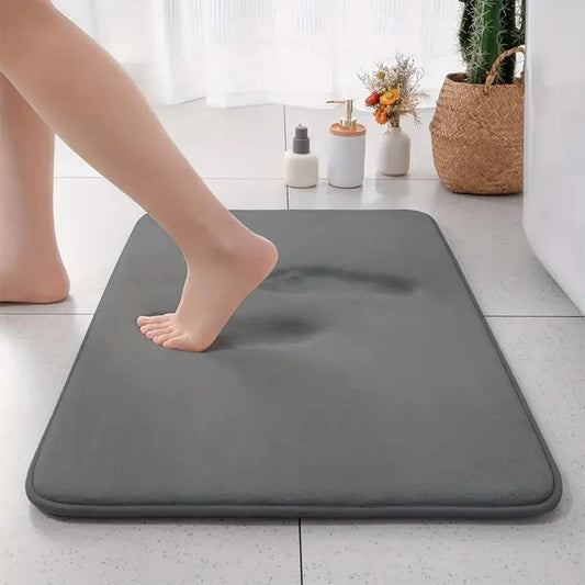 Thickened Solid Color Bathroom Mat