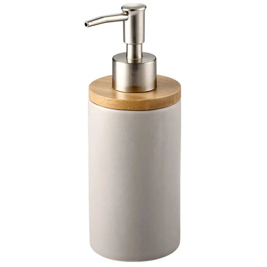 400ml Ceramic Soap & Lotion Dispenser – Grey