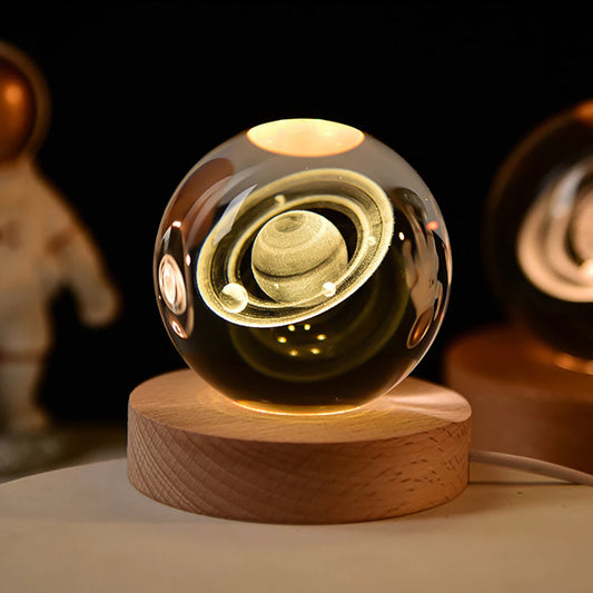 LED Galaxy Crystal Night Light