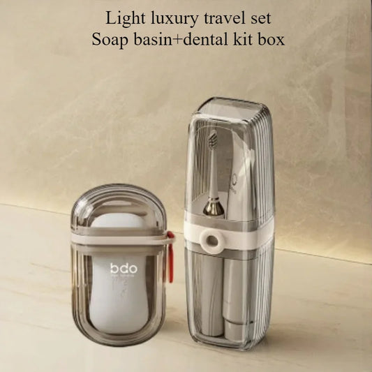 Portable Travel Soap & Toothbrush Holder Set