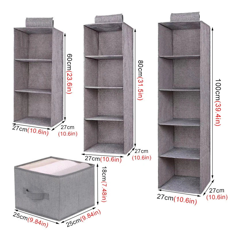1/3/4/5Layer Storage hanging bag,