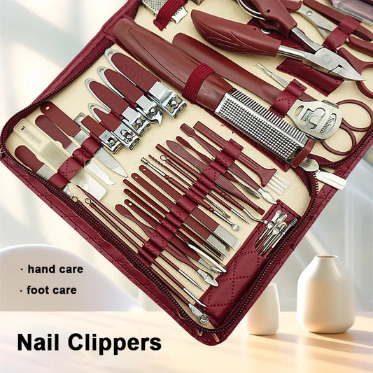 42-Piece Stainless Steel Manicure & Pedicure Kit