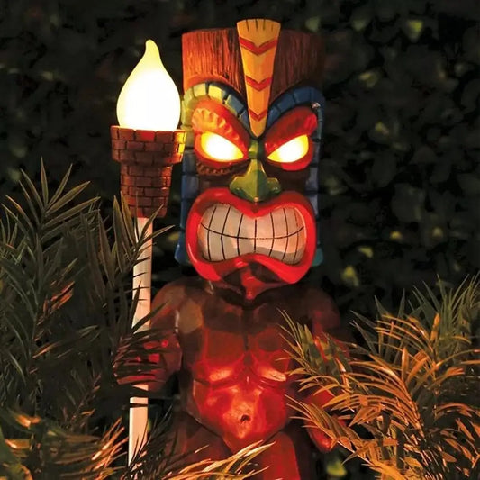 Solar Tiki Totem Light