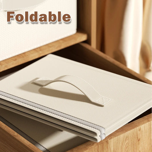 Large Foldable Clothing Storage Box with Lid