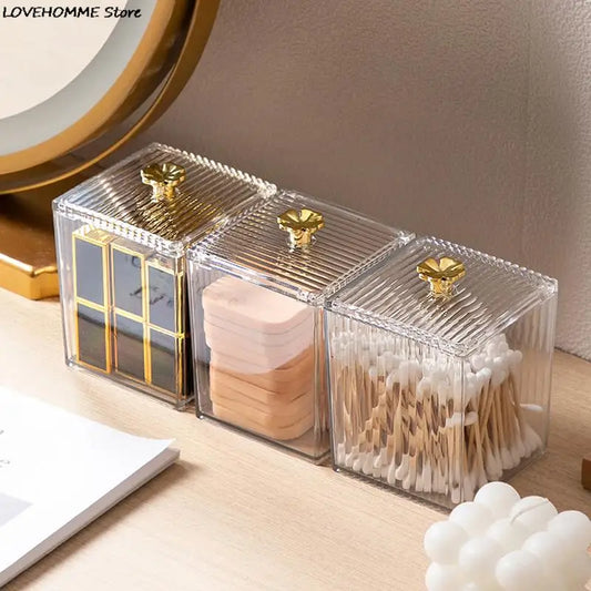 Square Makeup & Cotton Storage Box