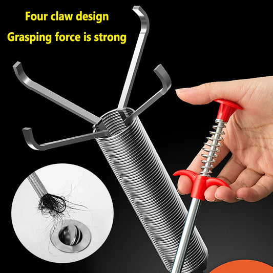 Four-Claw Plumbing Dredger & Drain Cleaning Tool