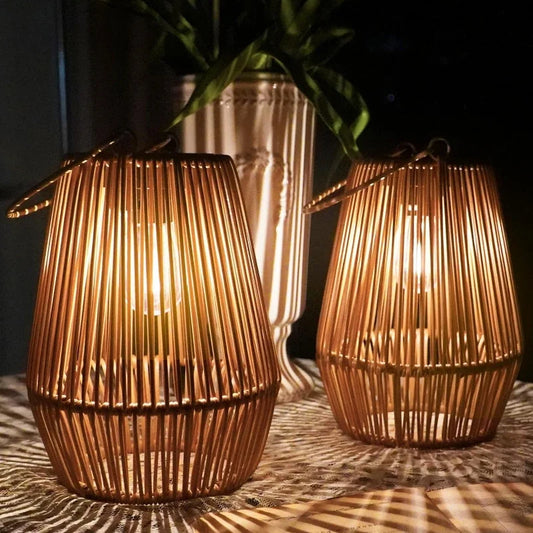 Woven Solar Filament Lantern