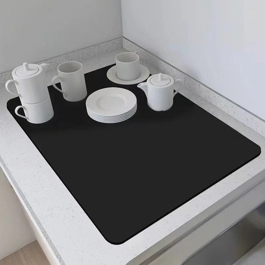 VIKAMA Diatomite Coffee Placemats – 30x40cm Absorbent Table Mats
