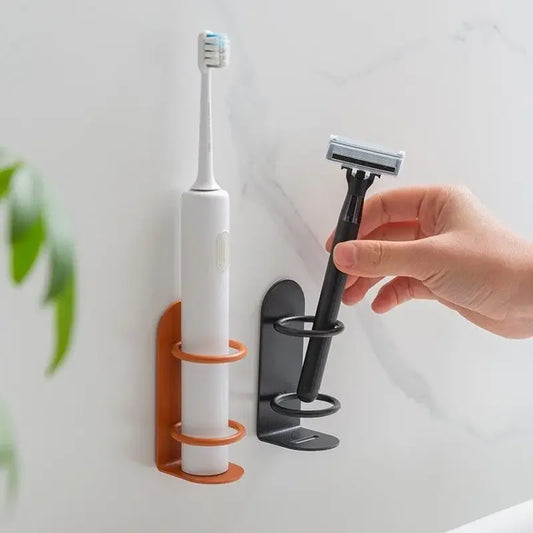 Wall-Mounted Electric Toothbrush & Razor Holder