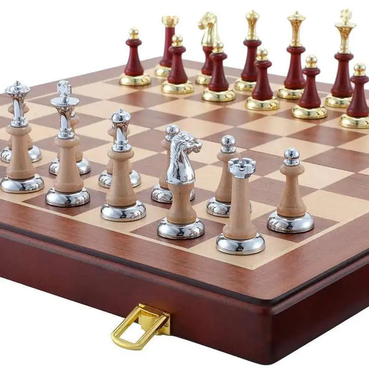 Luxury Wooden Folding Chess Set