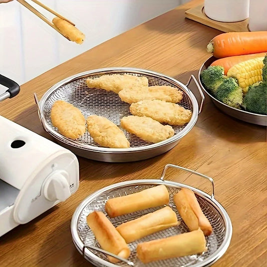 Stainless Steel Mesh Basket – Frying, Straining & Draining