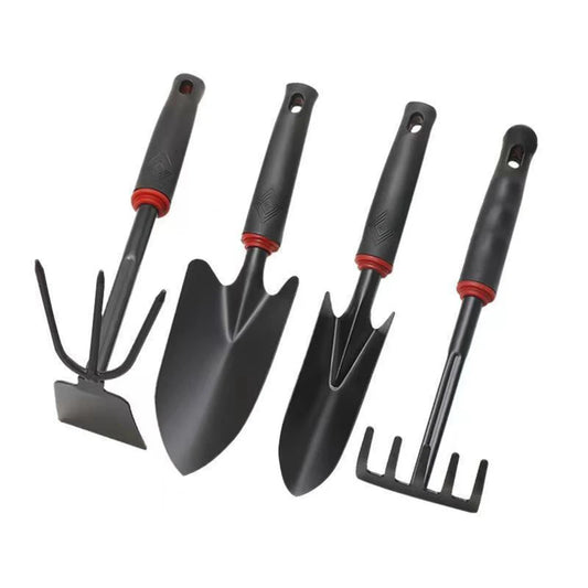 Gardening Tool Set of 4 – Shovel, Rake, Hoe, and Trowel | Vegetable Planting Tools & Gardening Gifts for Women and Men