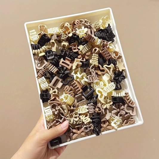 5/10/20/30pcs Beige Mini Hair Clips – Cute Accessories for Girls