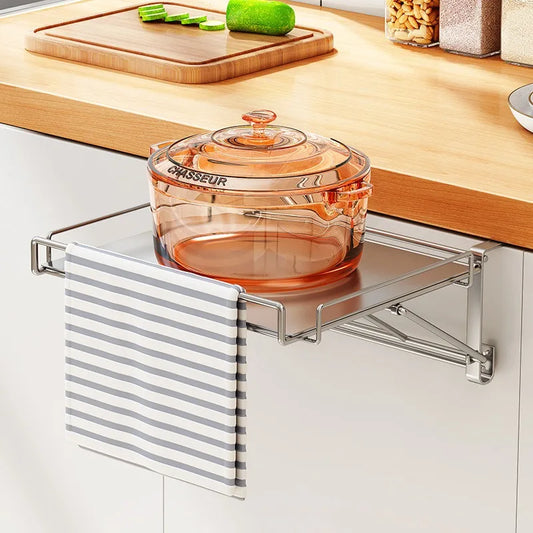 Stainless Steel Foldable Countertop Storage Rack
