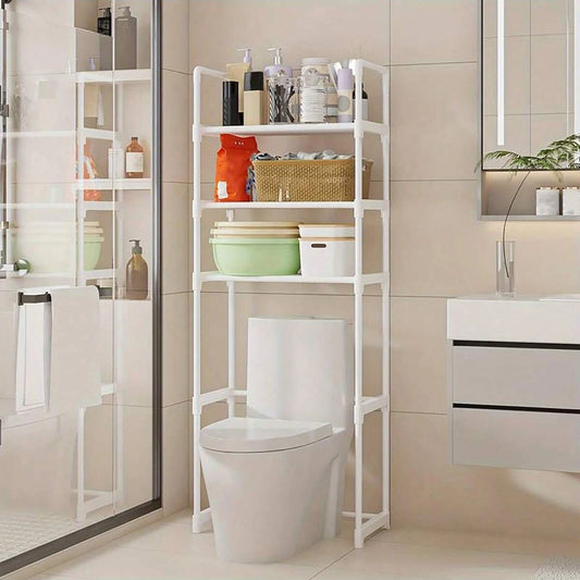 3-Tier Wall-Mounted Bathroom Storage Rack