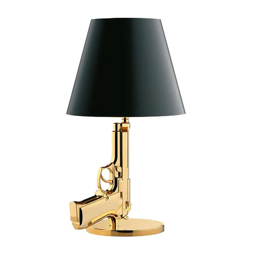 Gold-Plated Gun Table Lamp