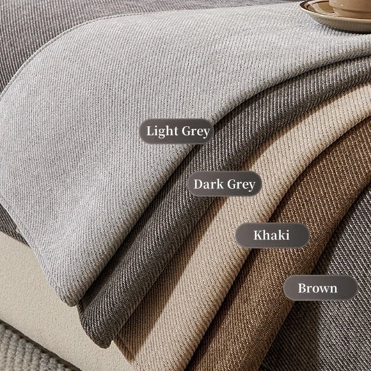 Minimalist Twill Chenille Sofa Cover