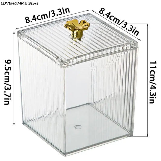 Square Makeup & Cotton Storage Box