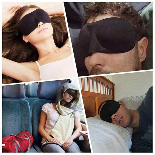 3D Sleep Mask – Soft Portable Eye Shade