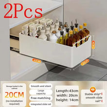 Pull-Out Kitchen Cabinet Organizer – Sliding Storage Rack with Smooth Glide Rails