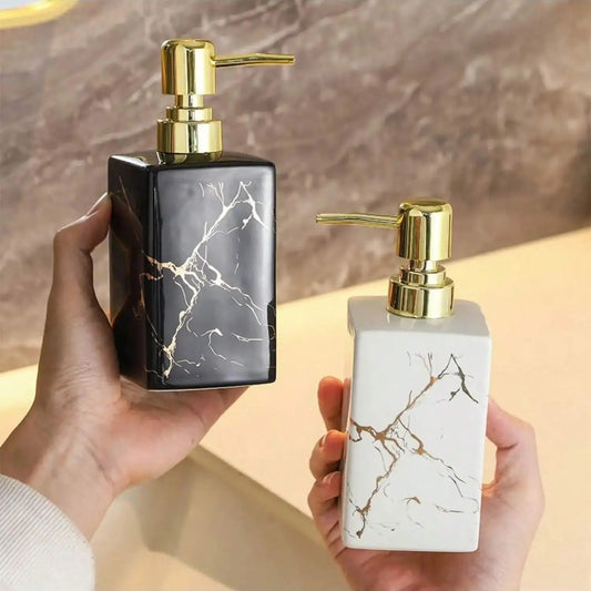 350ml European Marble Ceramic Soap Dispenser